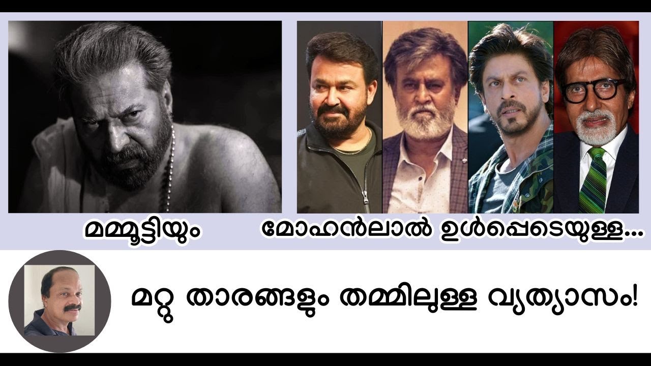 മമ്മൂട്ടിയും, മോഹന്‍ലാല്‍ ഉള്‍പ്പെടെയുള്ള മറ്റു താരങ്ങളും തമ്മിലുള്ള വ്യത്യാസം! Mammootty Mohanlal