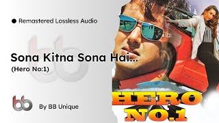 🎵 Sona Kitna Sona Hai..|Hero No.1| FLAC Remastered Hi-Res Audio | BB Unique | HQ Lossless In 🎧🔥