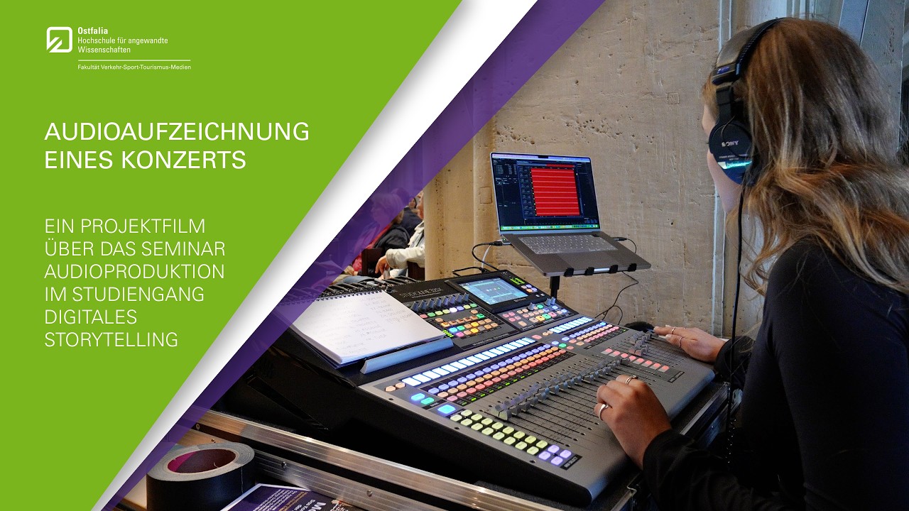 Audioaufzeichnung eines Konzerts - Das Seminar Audioproduktion im Studiengang Digitales Storytelling