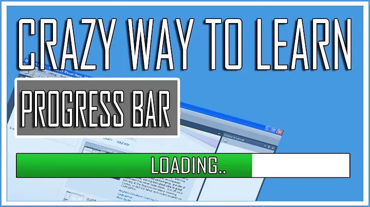Visual Basic Beginners Lesson5 - Working with Progress Bar (Crazy Tutorial)