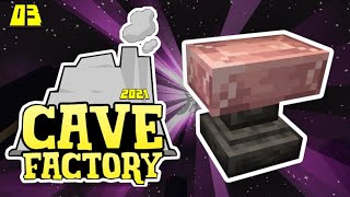 Lets Play Cave Factory EP 3 - Blood Magic Serenade of the Nether Ritual! Tinkers Construct Anvil!