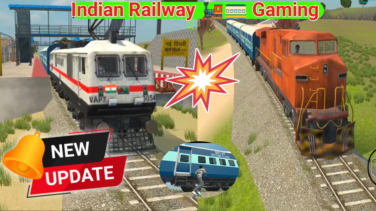 “Indian Railway New Update 🚆 | दो Train Ka Dangerous✅😱 & Realistic Gameplay | Train Simulator 2025”