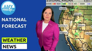 Weather Whirlwind: Snow, Sun, and Storms Across the US 🌧️☀️❄️