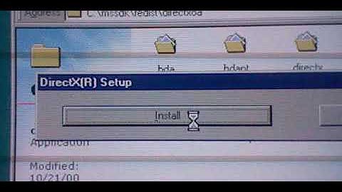 Trying to install Directx 8.0a on a 486 processer