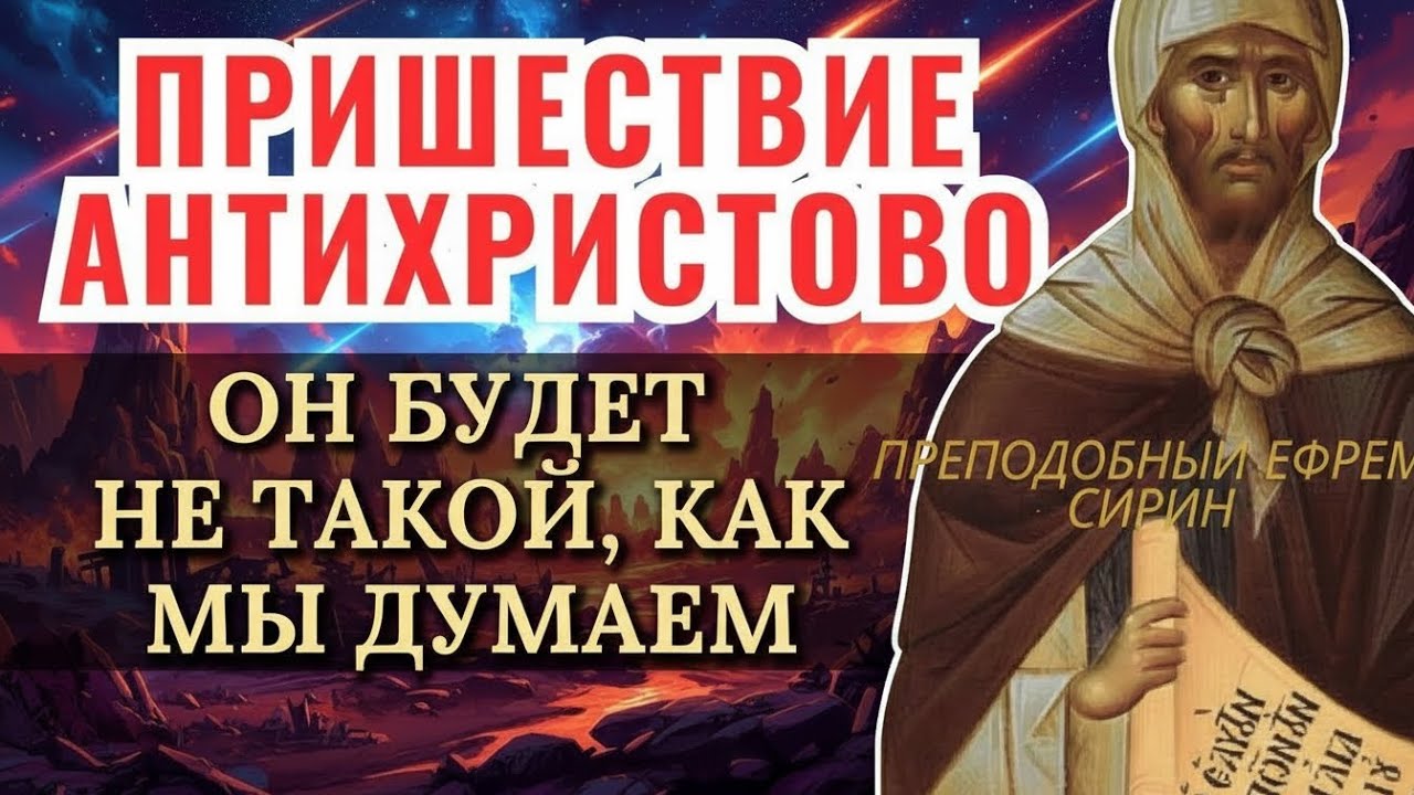 СТРАШНОЕ ПРОРОЧЕСТВО Ефрема Сирина! АНТИХРИСТ всех обманет ложными знамениями и признаками чудес…