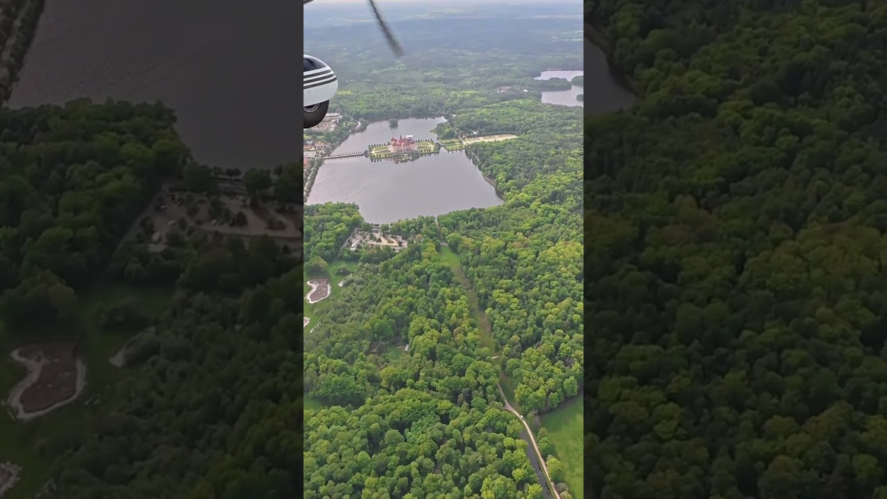 Leaving Dresden (EDDC) westbound may take you over the Castle of Moritzburg. 