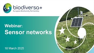 Biodiversa+ Webinar: Sensor networks
