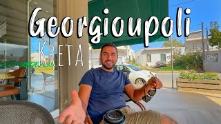 Crete Greece, Georgioupoli Chania, walking tour 4K, Kreta