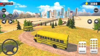 OFFROAD SCHOOL BUS DRIVER SIMULATOR ANDROID GAMEPLAY #school screenshot 4