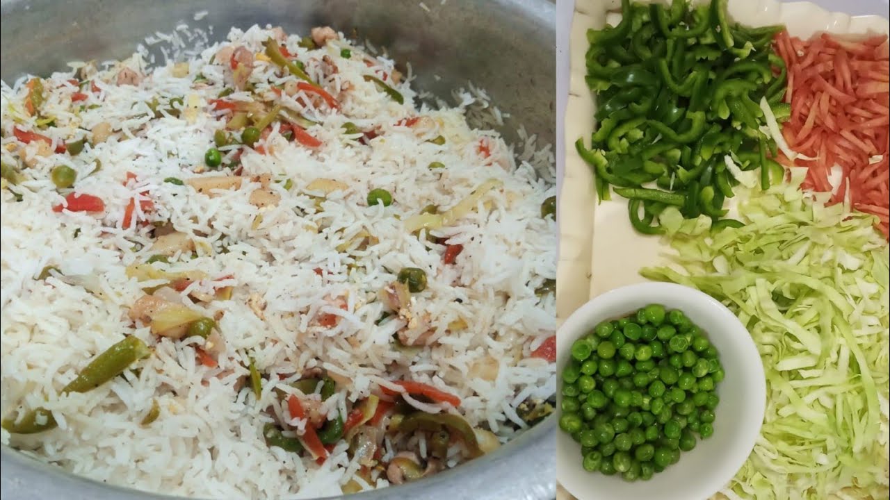 Chinese Rice RecipeHow to make Chinese RiceChicken And Vegetable