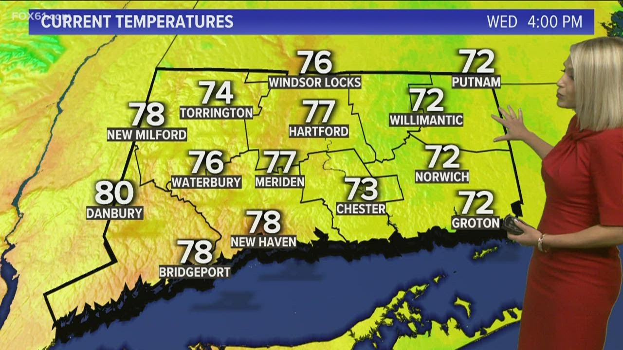 Rising humidity and shower chances this week - YouTube