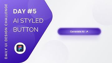 Day 5: Designing an AI-Styled Button | 100 Days of UI Design Challenge | Daily UI 05 | Figma | UI UX