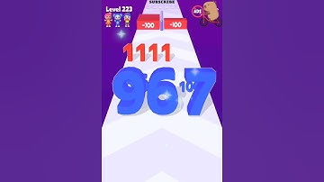 Rank up number master evolution run 🚨 223 #shorts #numbermaster #numberrun #funnyvideo #kanchan087