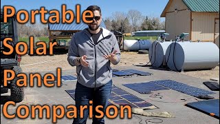 Portable Solar Panel Comparison Test