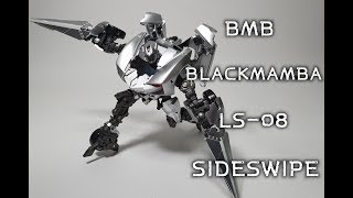 BMB LS-08 Masterpiece Transformers  BlackMamBa SIDESWIPE transform,scale