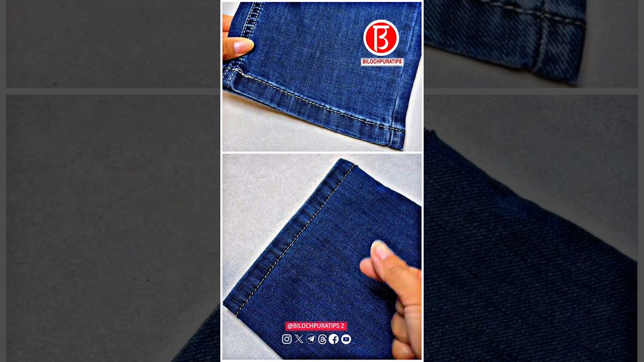Jeans school uniform pants are too long, no need to cut them, they are just as good as new ones