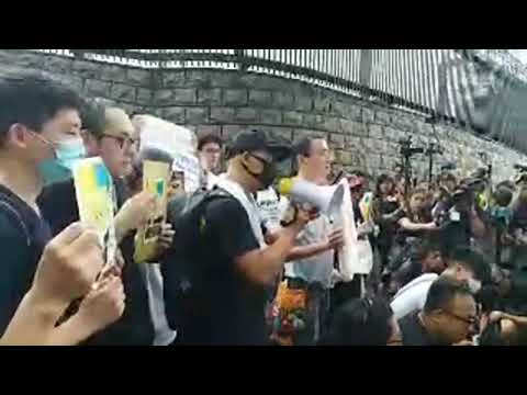 反送中香港現場直播  1500人到美國領事館遞交信件 在G 20峰會前向國際發出呼籲 向北京施壓！