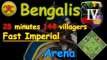 Bengalis (Arena) 27 minutes 127 villagers Bloom build order tutorial