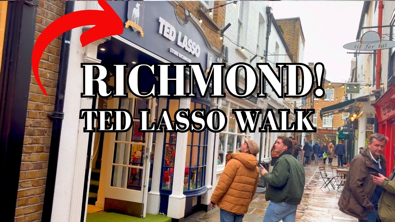 Richmond - Ted Lasso - 4K London Walk - After Game Party in Street