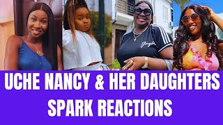 Uche Nancy and her daughters spark reactions from fans as this happens