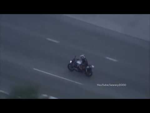 Los Angeles Police Chase Motorcyclist Taunts Cops During High Speed ...