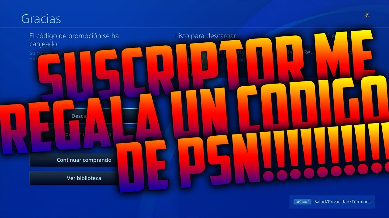 SUSCRIPTOR ME REGALA UN CODIGO DE PLAYSTATION NETWORK!!!!!! camera iphone 8 plus apk