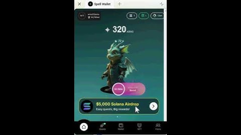 Spell wallet airdrops with cube exchange