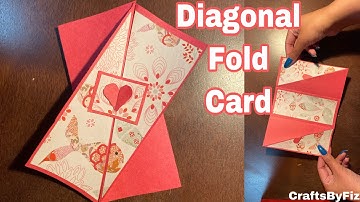 Diagonal Fold Card | Scrapbook/Explosion Box Card Ideas 2020 | CraftsByFiz