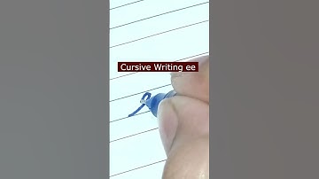 How to write small letter ee | Cursive writing a to z #cursivewriting #handwriting  #shorts