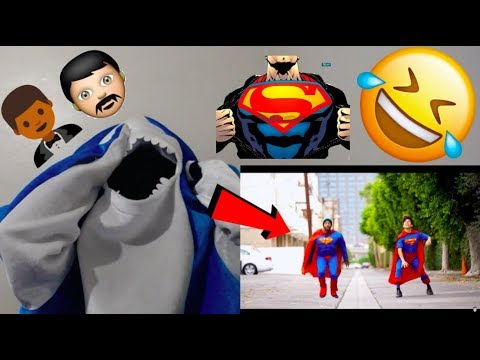 reactions to gluten FUNNY AS HELL! RACIST SUPERMAN - RUDY MANCUSO, KING BACH AND LELE PONS! (SHARK REACTION) WOW!