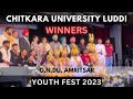 Chitkara university luddi 1st runner up  punjab state intervarsity 2023gndu amritsar