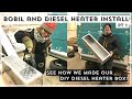 DIY DIESEL HEATER BOX | Bobil heater and Chinese heater install | MERCEDES VARIO | Van Build Ep20