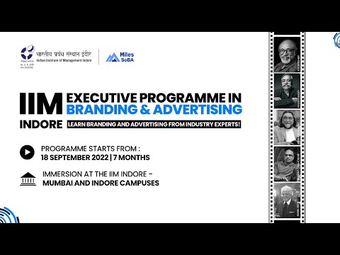 IIM Indore Programme in Branding & Advertising by Miles SoBA
