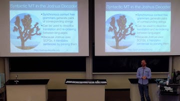 Dr. Chris Callison-Burch: Large-scale Paraphrasing for Natural Language Generation