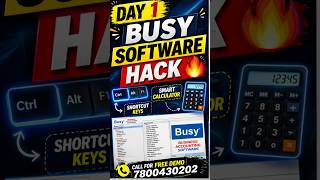 Day 1 Busy Software Hack 🔥 | Kaam 2X Fast⚡#shorts #explore #account #accounting #software #billings