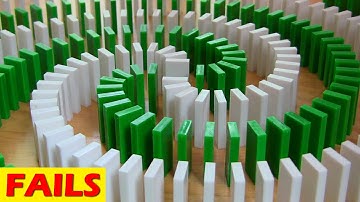 FAIL COMPILATION - INSANE Domino Tricks!