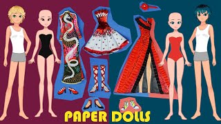 Paper Dolls | Doll House and new princess dresses