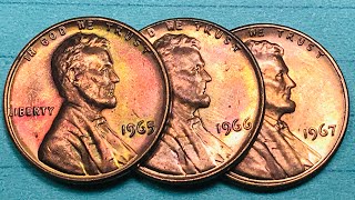 No Mint Mark US 1965 1966 1967 Lincoln Pennies