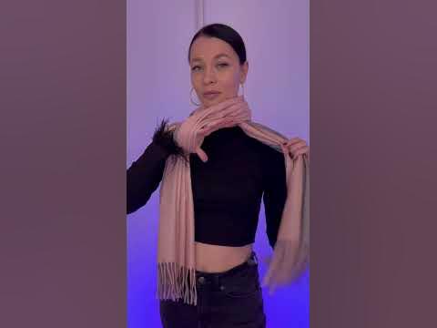 Как оригинально завязывать шарф на шею - YouTube
