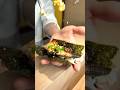 Eel sushi with gold leaf 💸 #sushi #cooking #japanese