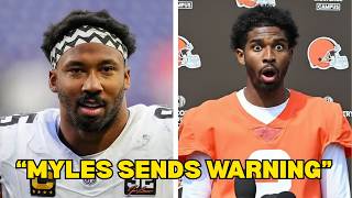 BREAKING! Myles Garrett FINALLY SPEAKS on Shedeur Sanders & Browns QB Chaos!