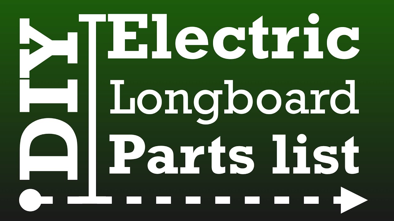 Detailed parts list to build a powerful 3.2kW DIY electric longboard