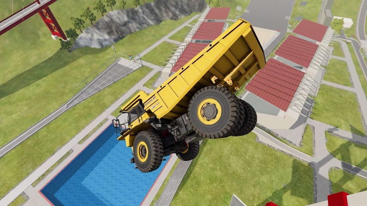 Cars vs Diving Pool #2 | BeamNG Drive