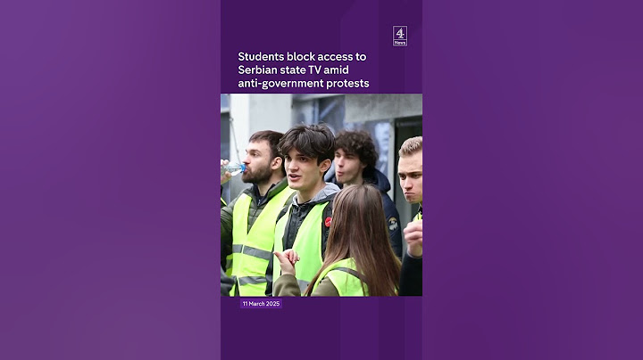 Protestors in Serbia block TV station
