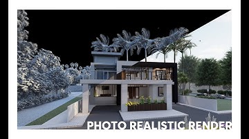 Photo realistic render of a modern house | Sketchup | Lumion 10.3.2 |