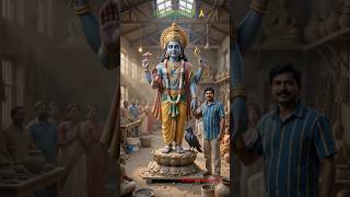मिट्टी से प्रकट हुए शनि देव ⚖️🔥 | Shani Dev Murti Making | Realistic Clay Sculpture #bhakti #shorts