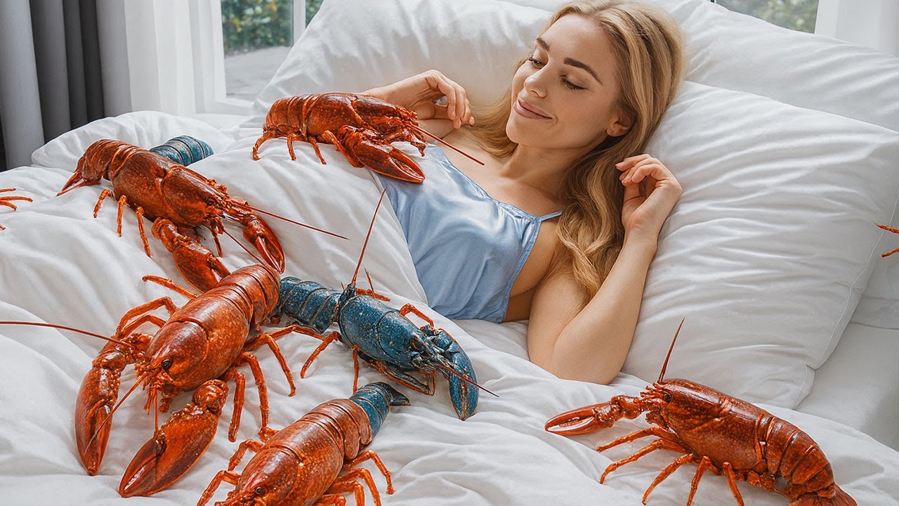 “Would You Sleep Here? 🦞 Oddly Satisfying & Surreal ASMR Dream Bed!”