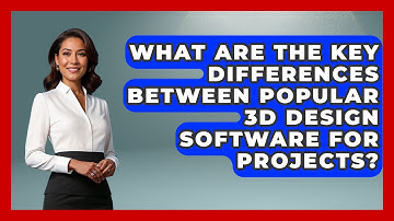 What Are The Key Differences Between Popular 3D Design Software For Projects? - Graphic Design Nerd