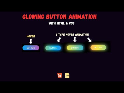 Glowing Button Animation with HTML & CSS | Easy Web Design Tutorial || #cssanimation #html #coding