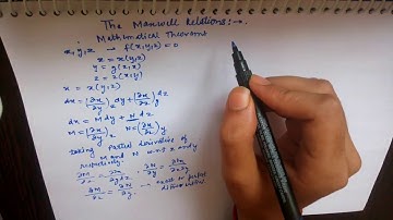 Maxwell Relations - thermodynamics relations-by Satyam Shukla